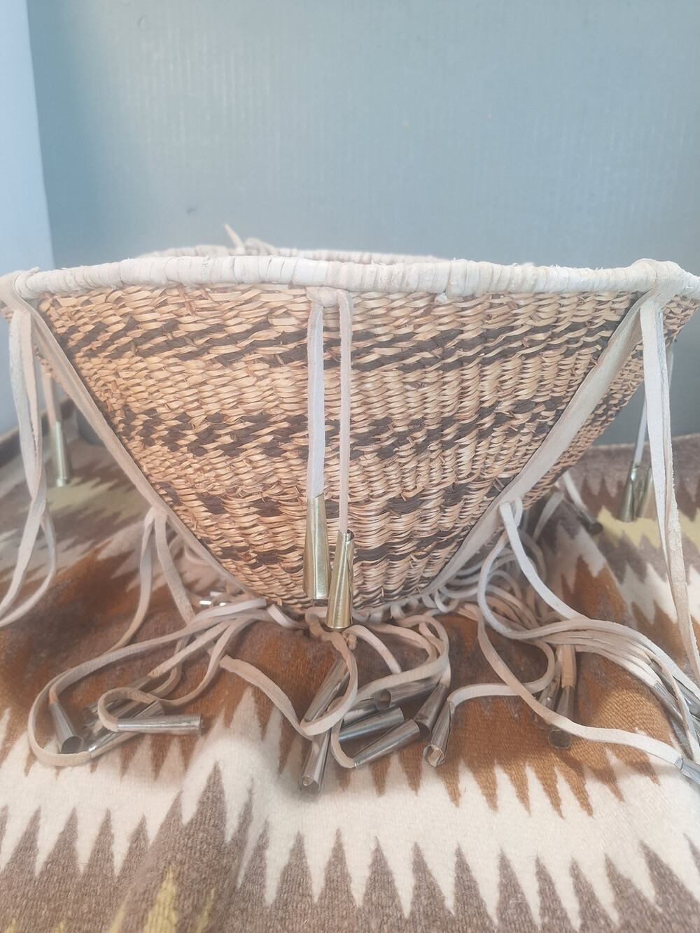 Vintage San Carlos Apache Burden Basket Helen Bonita Heard Museum Provenance